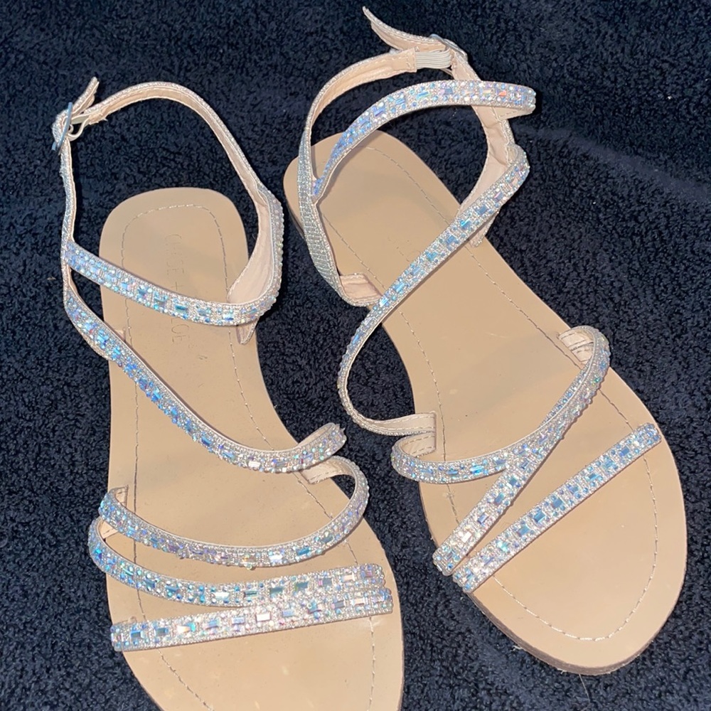 Silver Diamond sandals